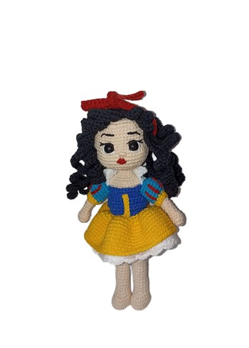 Walt Disney World pamuk prenses amigurumi örgü bebek