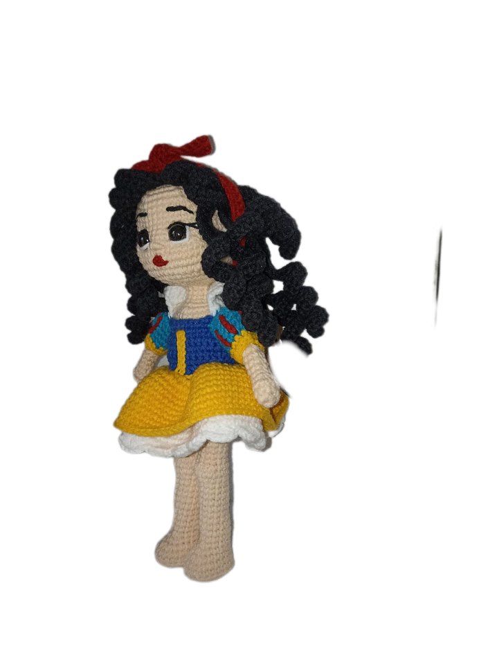 pamuk prenses amigurumi örgü bebek - Görsel 3