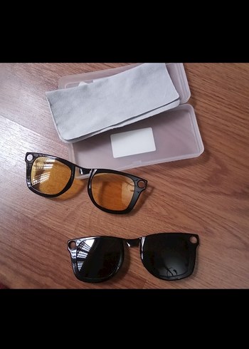 Diğer Ray Ban Meta Wayfarer Uyumlu Hibloks Akilli Gozluk Klipsi 2li