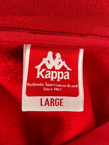 l Beden kırmızı Renk Kappa Sweatshirt %70 İndirimli.