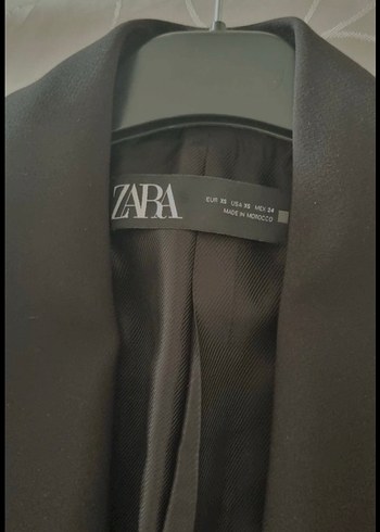 Zara Zara Siyah Kruvaze Blazer Ceket