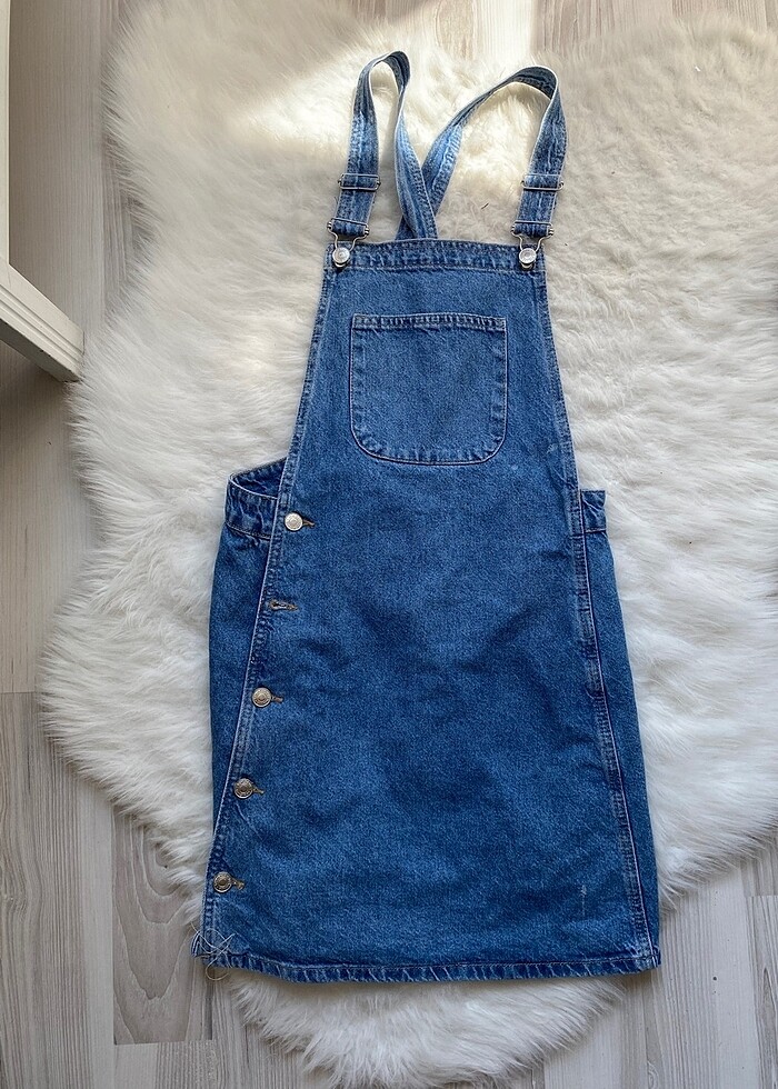 Lc waikiki denim jean salopet elbise - Görsel 2