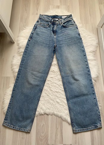 Asos dad kesim geniş paça jean - Görsel 5