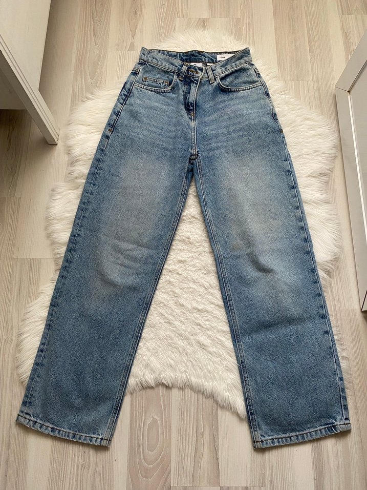 Asos dad kesim geniş paça jean - Görsel 5