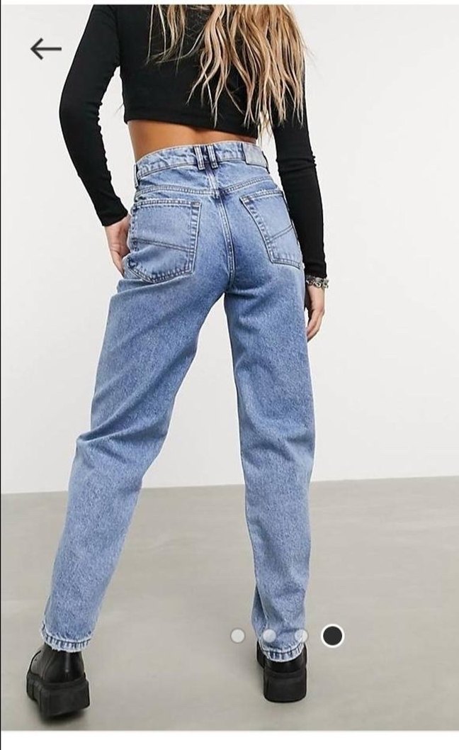 Asos dad kesim geniş paça jean - Görsel 2