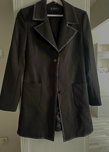 Journey ince kaban uzun blazer Kadın Ceket - Görsel 4