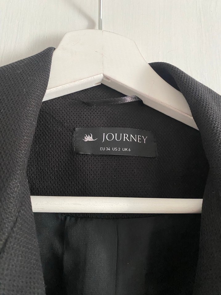 Journey ince kaban uzun blazer Kadın Ceket - Görsel 3