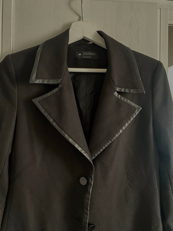 Journey ince kaban uzun blazer Kadın Ceket - Görsel 2