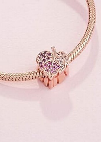 Pandora rose yaprak charm - Görsel 2