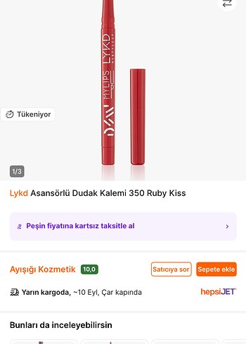 Beden Renk Lykd 350 ruby kiss 515 mauve dudak kalemi