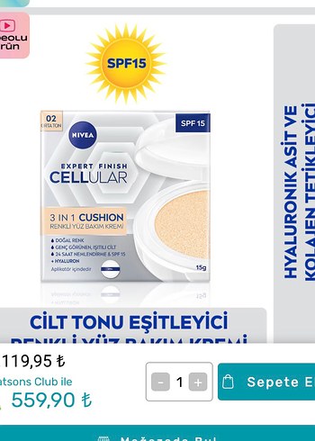 Nivea Cellular Expert Finish 3in1 Cushion BB Krem - Görsel 4
