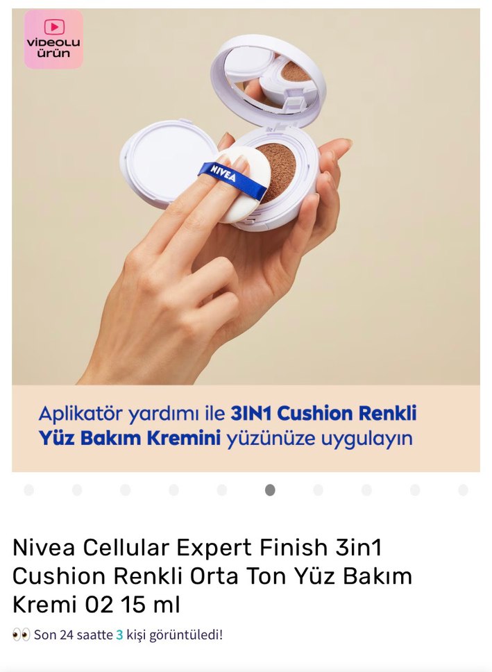 Nivea Cellular Expert Finish 3in1 Cushion BB Krem - Görsel 2