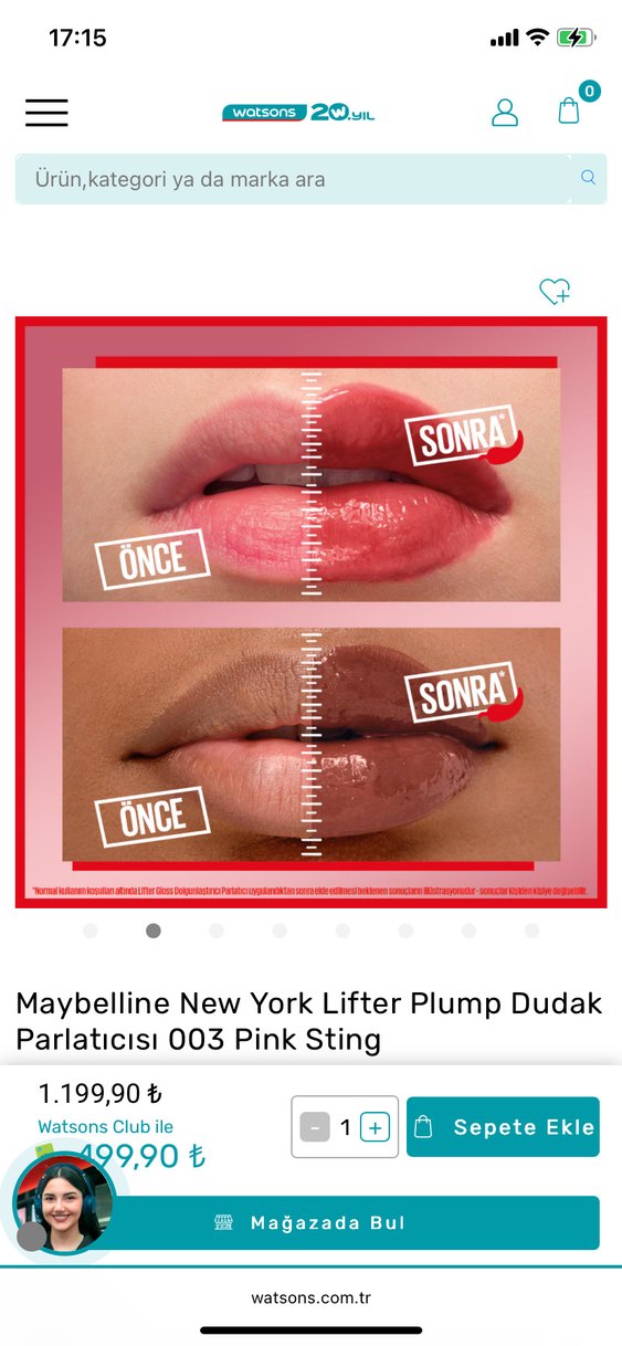 Maybelline Lifter Plump Dudak Parlatıcısı 003 Pink Sting - Görsel 2