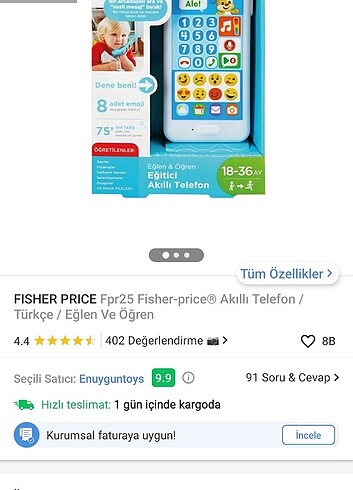 Fisher price akılli telefon