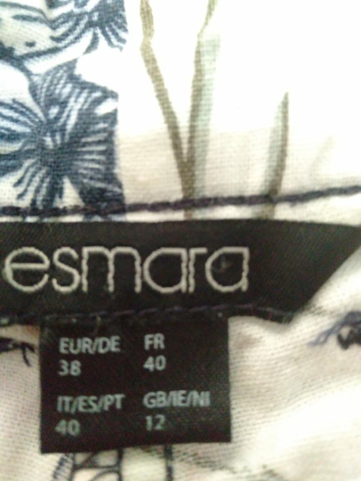 Çiçek Desenli Bohem Beyaz Mini Şort - Görsel 3