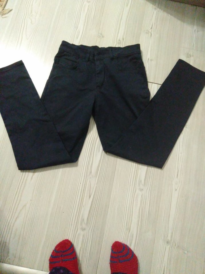 lacivert Regular Fit Kot Pantolon - Görsel 3