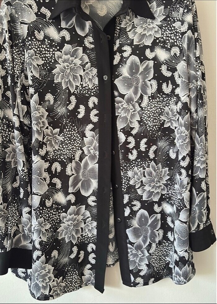 Elastan kumaş kaliteli büyük beden gömlek - Görsel 2