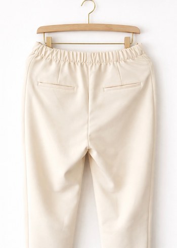 İpekyol krem Midi Kadın Kumaş Pantolon - Görsel 2