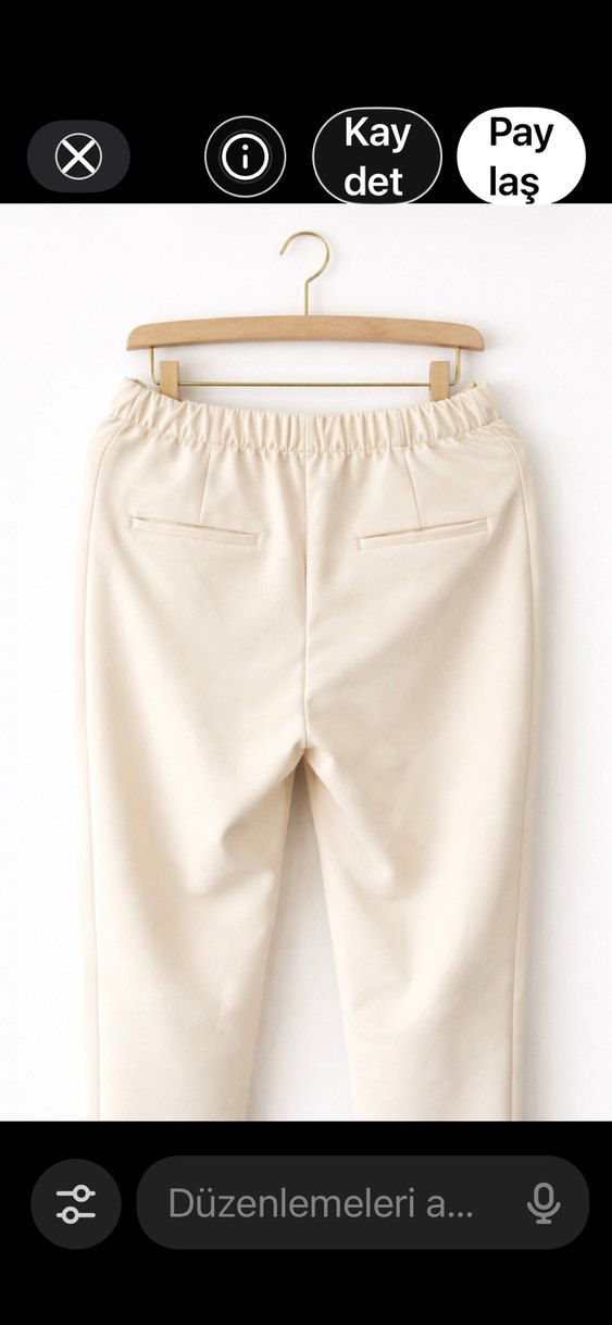 İpekyol krem Midi Kadın Kumaş Pantolon - Görsel 2
