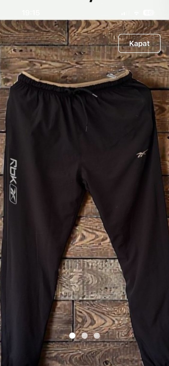 Reebok Siyah Erkek Spor Outdoor Eşofman Altı - Görsel 4