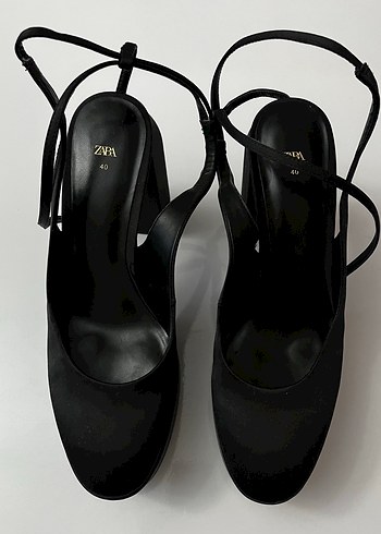 Zara Siyah Platform Topuklu Kadin Ayakkabi