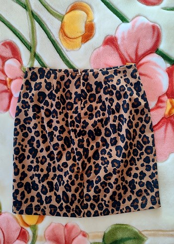 Koton Leopar Desenli Mini Etek