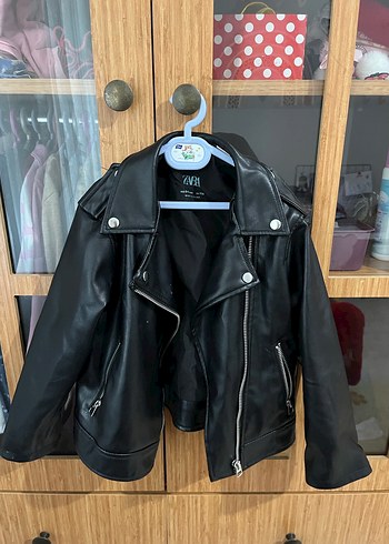 Zara Siyah Deri Biker Ceket Zara marka