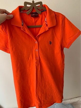 Turuncu polo bluz