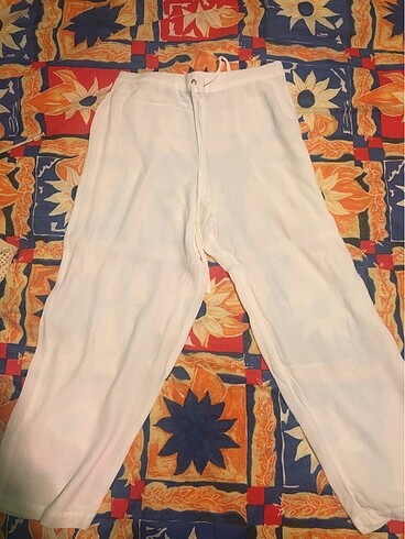 M&s beyaz yazlık pantolon