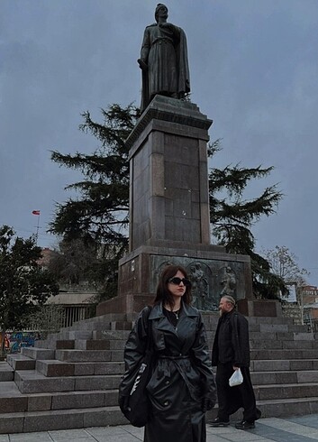 Zara UZUN DERİ KABAN/TRENÇKOT