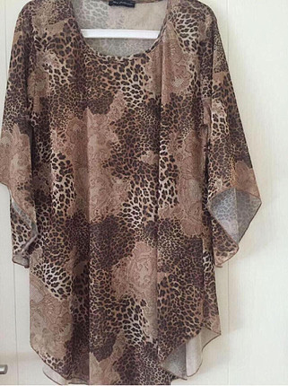 leopar desen plaj elbisesi/pareo 