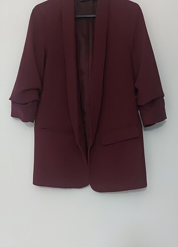 Dilvin bordo blazer ceket