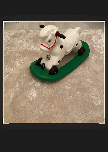 Beyaz Noktalı Sallanan At Oyuncak - Görsel 2