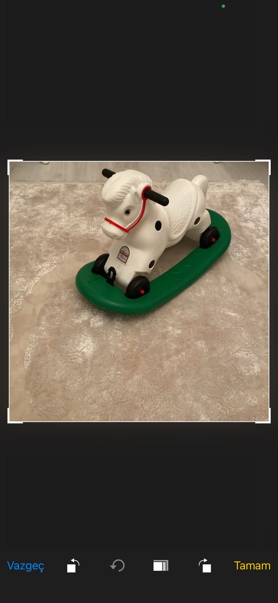 Beyaz Noktalı Sallanan At Oyuncak - Görsel 2