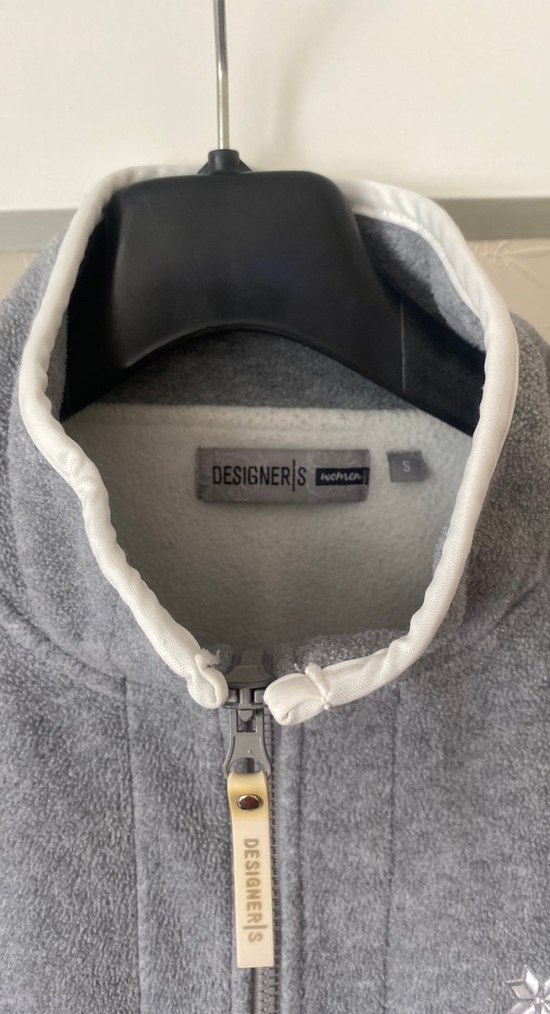 Designers Kadın Gri Polar Fermuarlı Mont — görsel 4/6