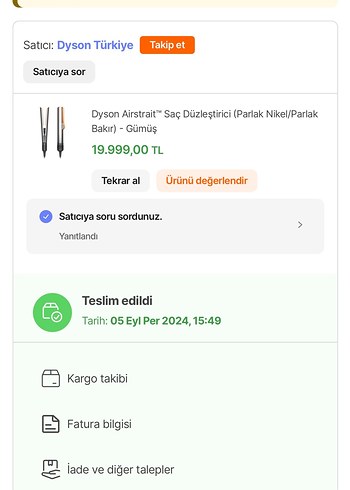 Beden Renk Gri Dyson Saç Düzleştirici