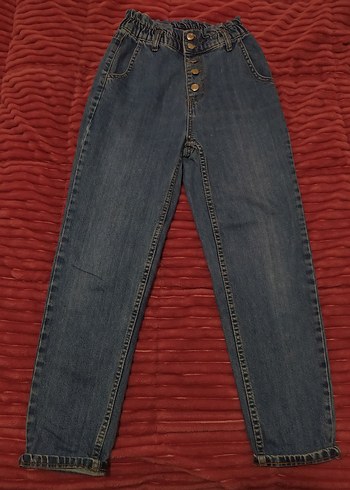 Diğer Yuksek Bel Mavi Denim Jean