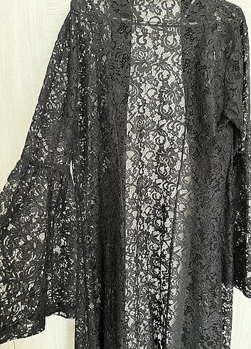 46 Beden Dantel incili abaya