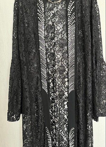 Dantel incili abaya