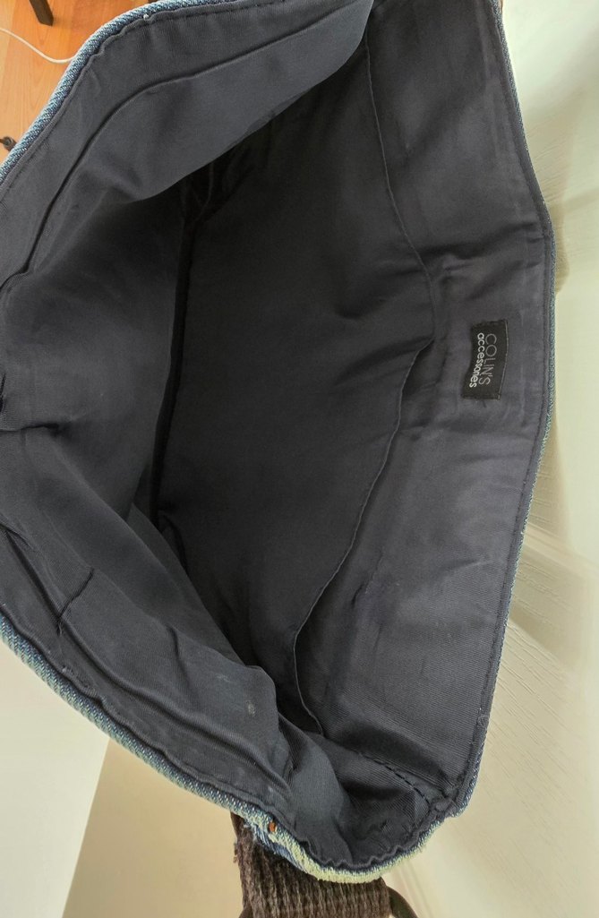 Lacivert Denim Çapraz Çanta — görsel 5/6