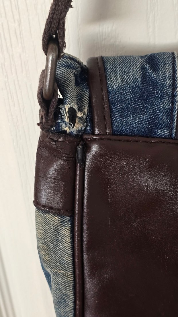 Lacivert Denim Çapraz Çanta — görsel 6/6