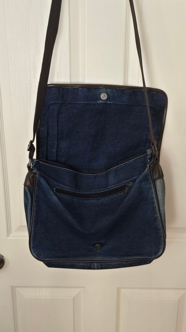 Lacivert Denim Çapraz Çanta — görsel 4/6