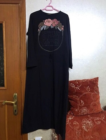 Siyah yazlık tunik