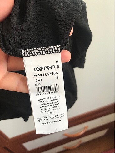 s Beden Koton siyah tshirt