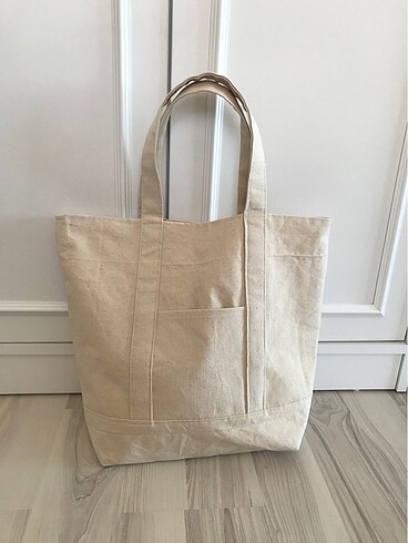 Beden Büyük boy astarlı canvas çanta