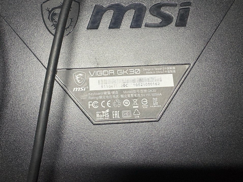 MSI GK30 RGB Klavye - Görsel 3