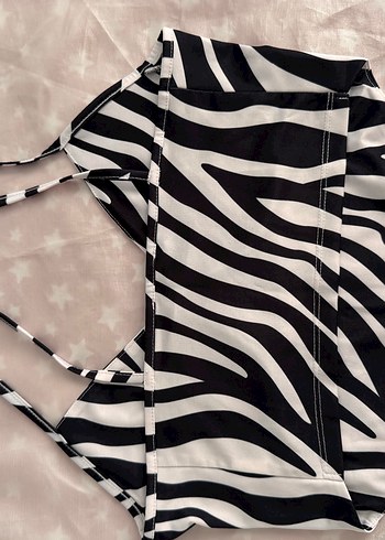 Zebra Desenli Mini Monokini - Görsel 4