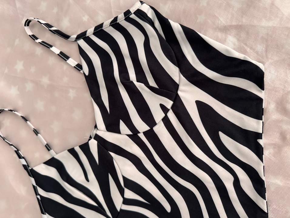 Zebra Desenli Mini Monokini - Görsel 2