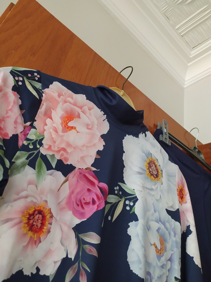 Çiçek Desenli Tesettür mayo haşema - Görsel 3