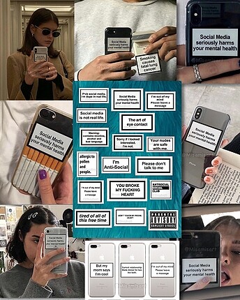 Telefon kabı için Sticker Set